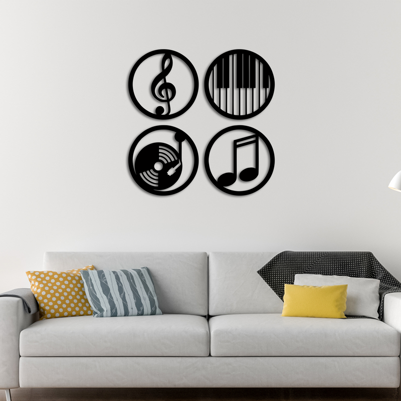 Music sign Wooden Wall Hanging, Wooden Wall Decoration