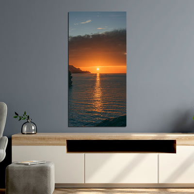 Beautiful Sunset View Printed On Canvas Wall Painting