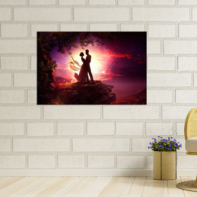 Dancing couple Looking At Each Other Wall Painting On Canvas