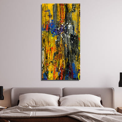 Multi Abstract On Canvas Wall Painting