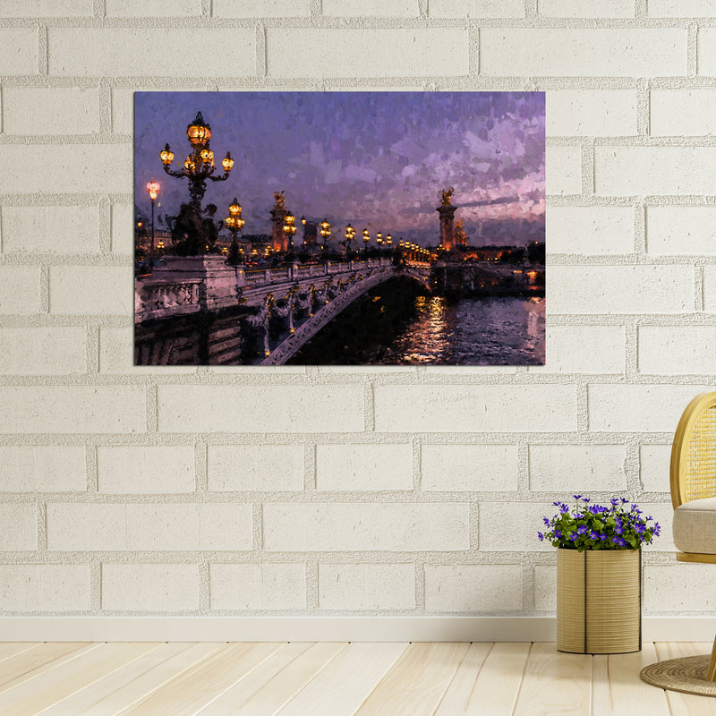 Blur Effect Bridge Canvas Wall Painting