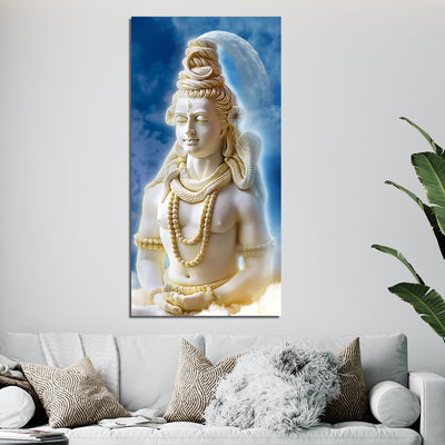 Lord Mahadev Print On Canvas Wall Painting