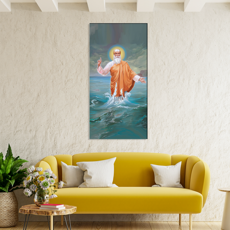 Guru Nanak Sikh Canvas Wall Painting