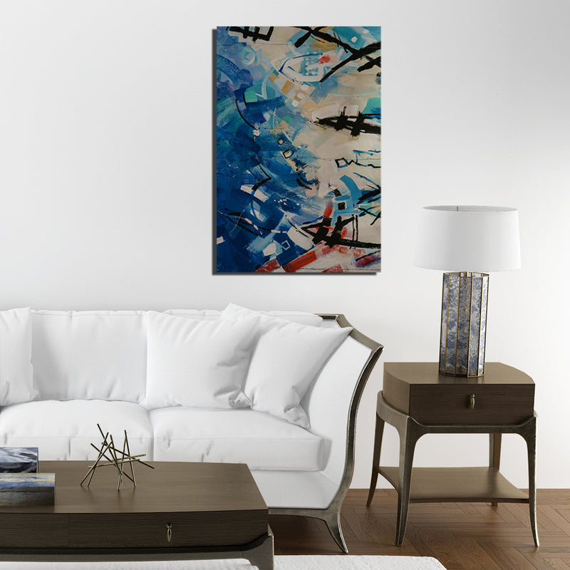 Abstract Print On Canvas Wall Painting