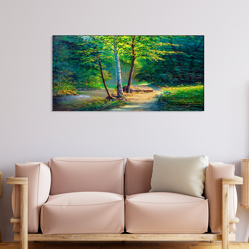 Green Forest Canvas Wall Painting