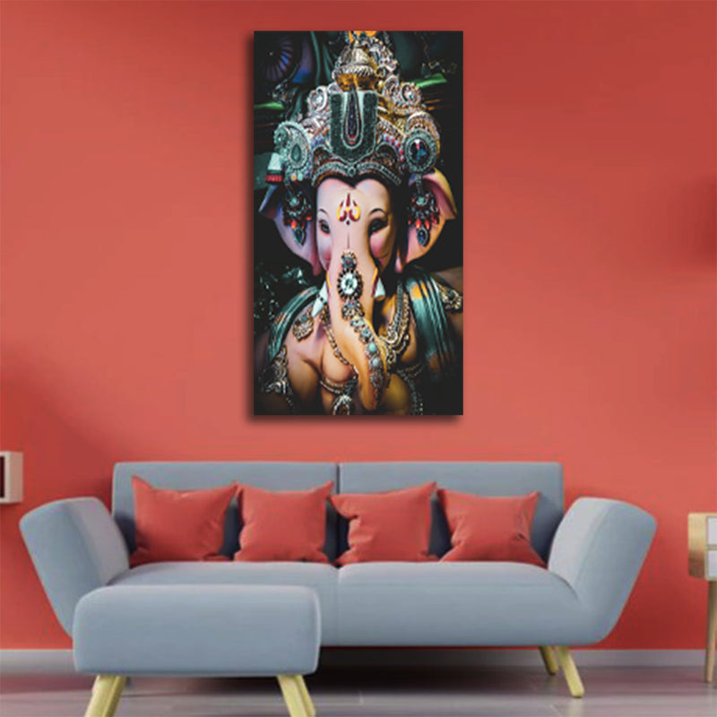 Lord Ganesha Canvas Wall Painting