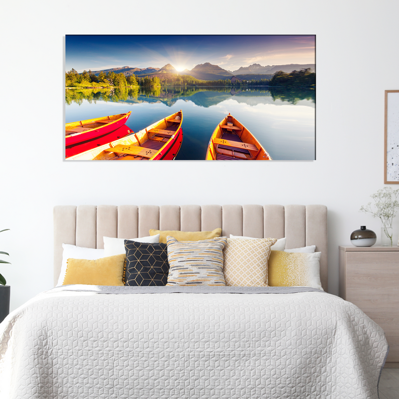 Mountain Lake Canvas Wall Painting