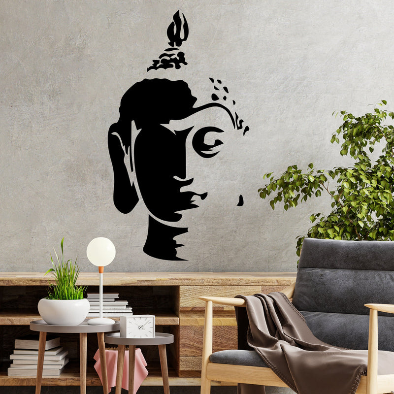 God Gautam Buddha Premium Quality Wall Sticker