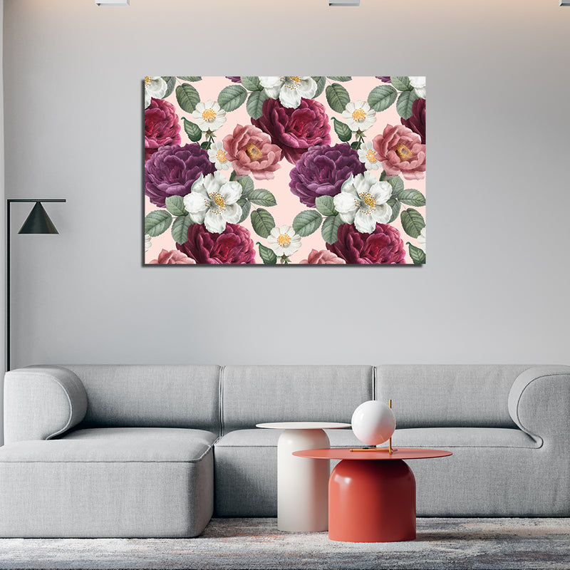 Multi-color Roses Canvas Wall Painting