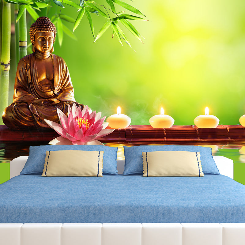 Buddha Spiritual Digitally Printed Wallpaper
