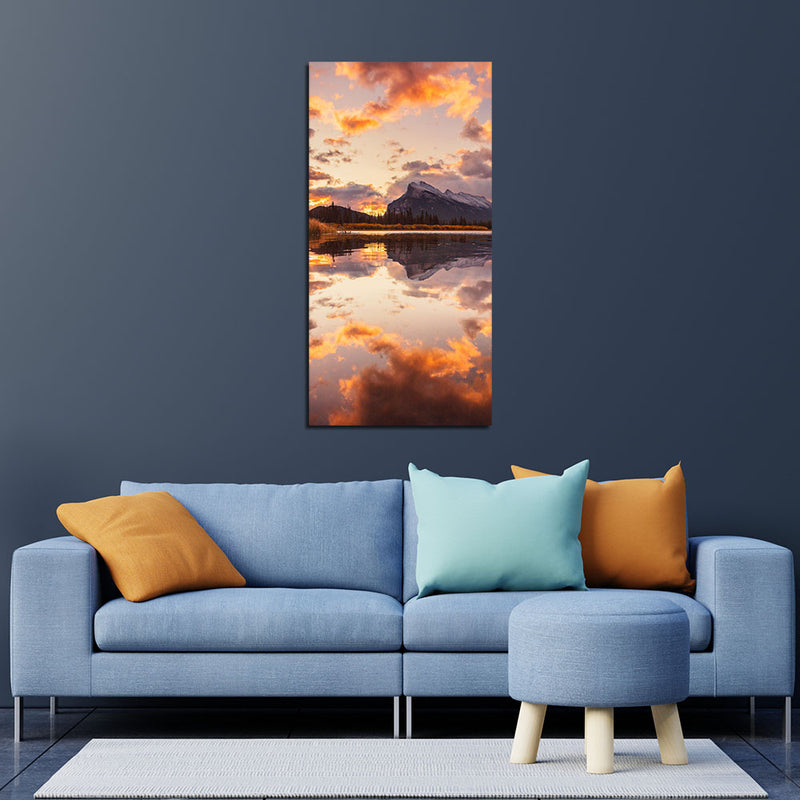 Mountain Sunset  Canvas Wall Painting