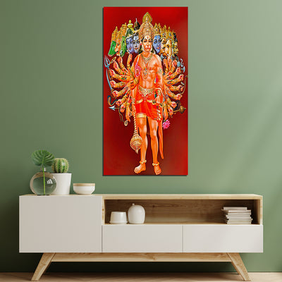 Eka dash mukhi hanuman ji maharaj Canvas Wall Painting