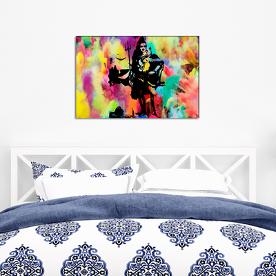 Abstract Shiva Canvas Wall Painting