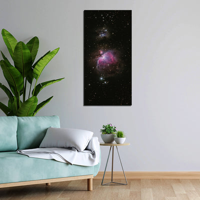Galaxy View At Night Canvas Wall Painting