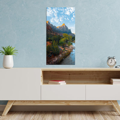 Nature And Beautiful Mountain Print On Canvas Wall Painting