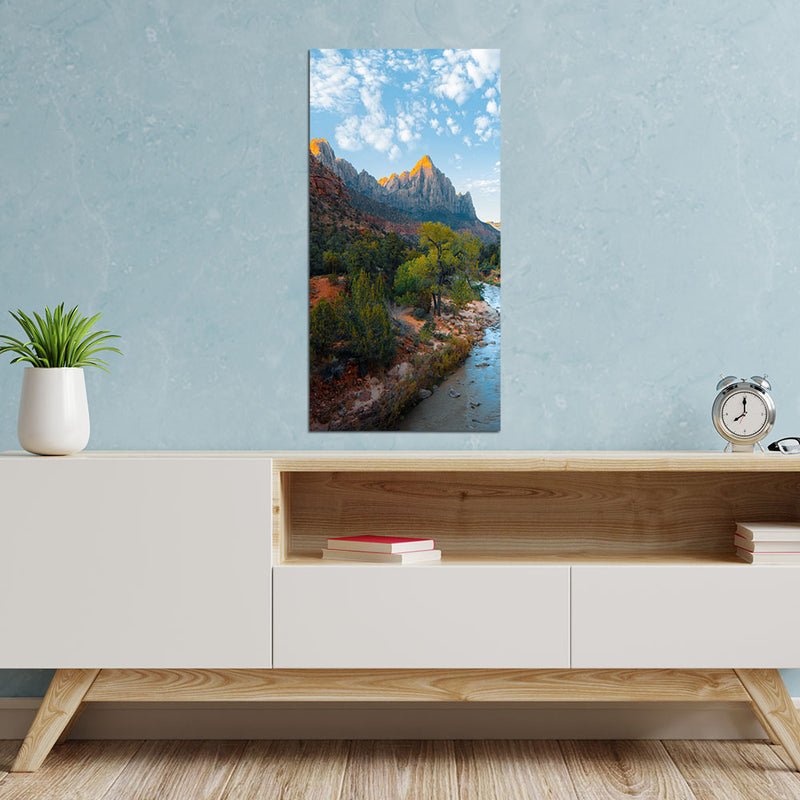 Nature And Beautiful Mountain Print On Canvas Wall Painting