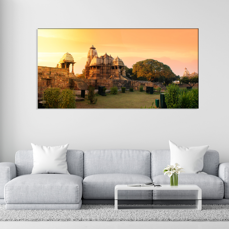 Khajuraho Temple Canvas Wall Painting