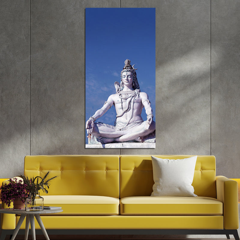 Lord Mahadev Print On Canvas Wall Painting