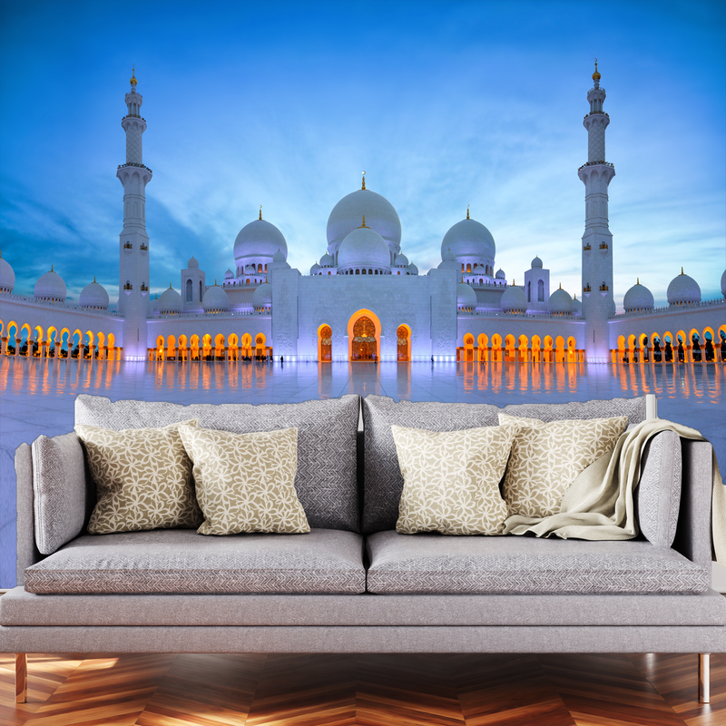 Grand Mosque Digitally Printed Wallpaper