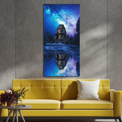 Lord Shiva Print On Canvas Wall Painting