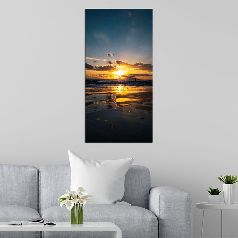 Beautiful Sea Sunset Canvas Wall Painting