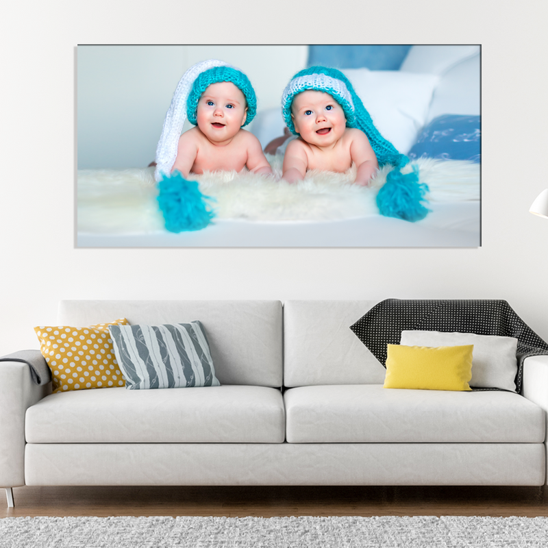 Cute Baby Twins Canvas Wall Painting