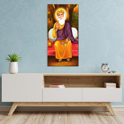 Guru Nanak Dev Ji Sikh Canvas Wall Painting