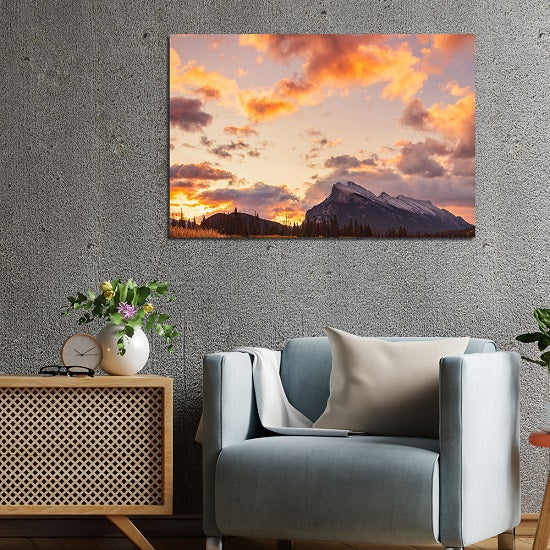 Mountain & Sky View Canvas Wall Painting