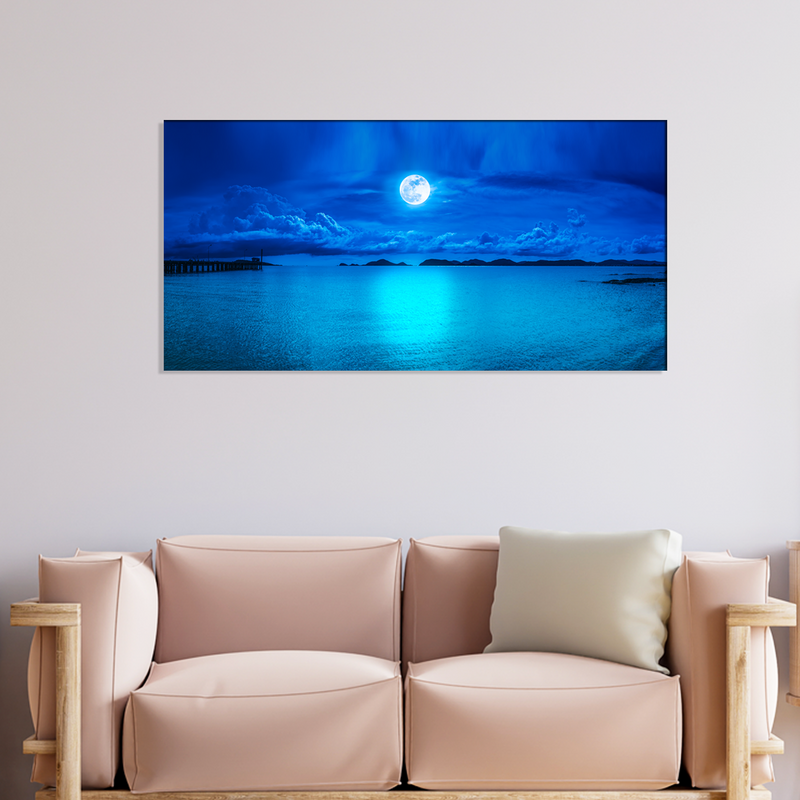Blue Heaven in Earth Canvas Wall Painting