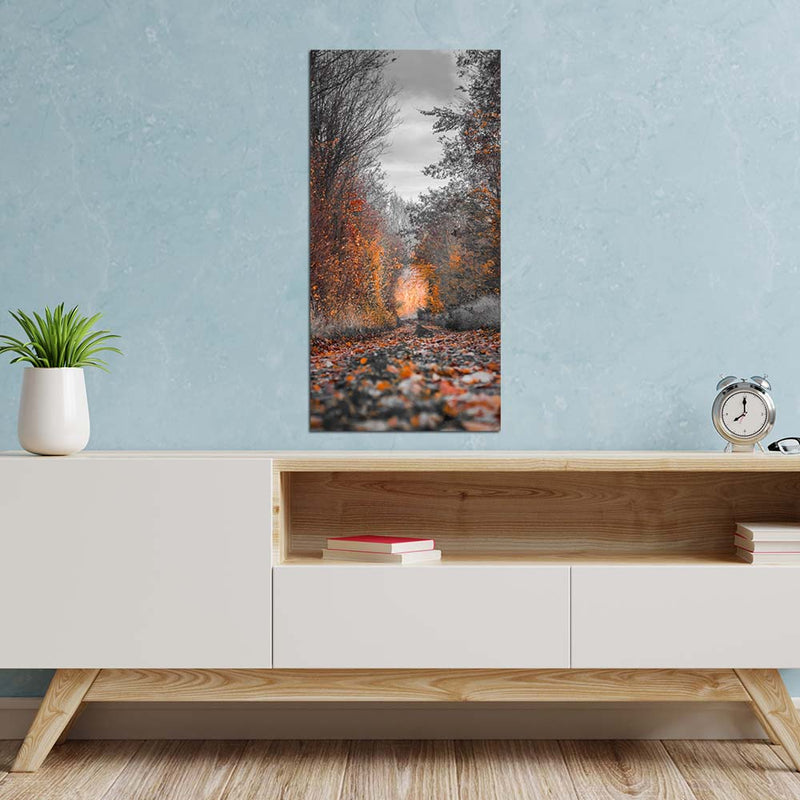 Blur Forest Print On Canvas Wall Painting