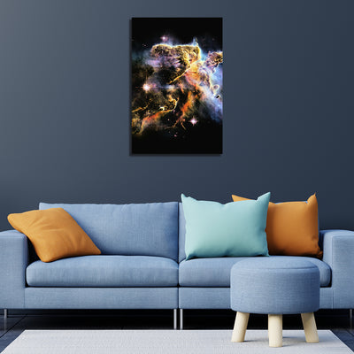 Galaxy Print On Canvas Wall Painting