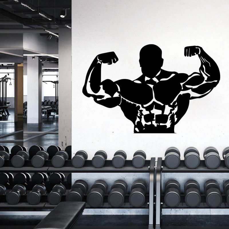 Bodybuilder High Quality Wall Sticker
