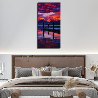 Colourfull Sunset View Canvas Wall Painting