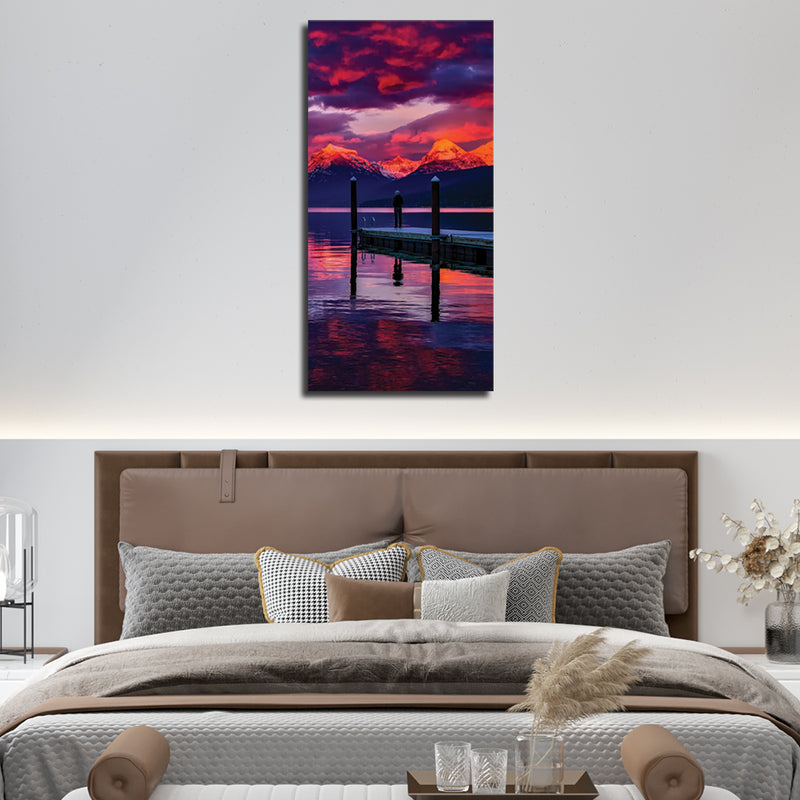 Colourfull Sunset View Canvas Wall Painting