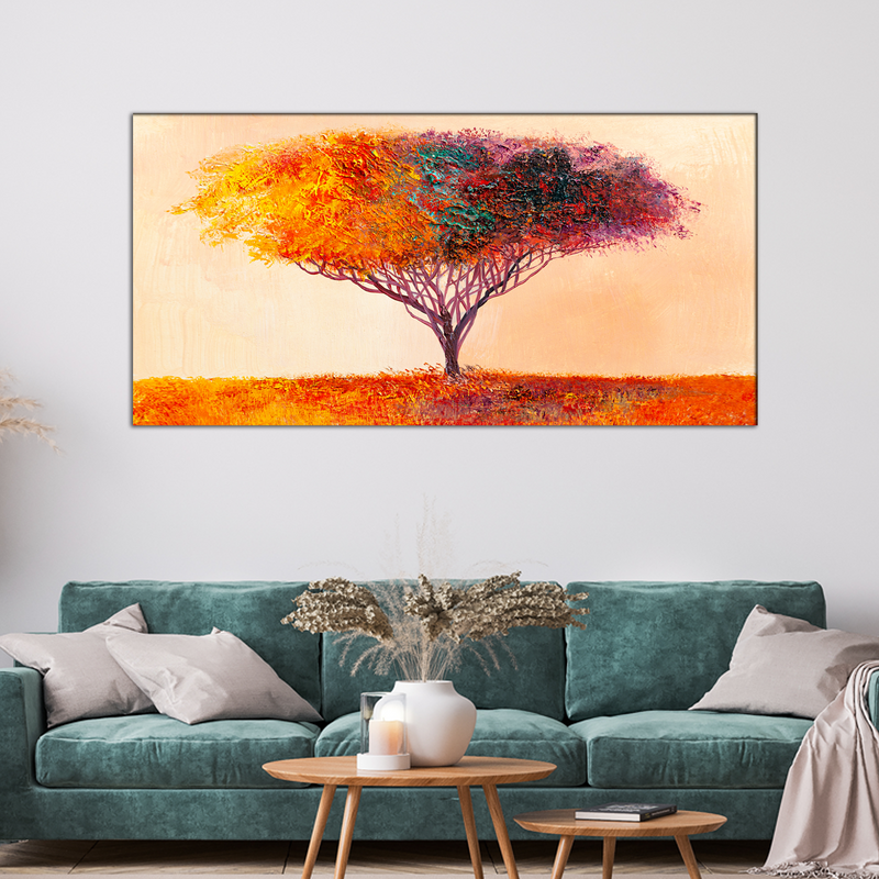 Colorful Tree Canvas Wall Painting