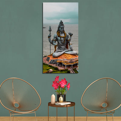 Lord Shiva Print On Canvas Wall Painting