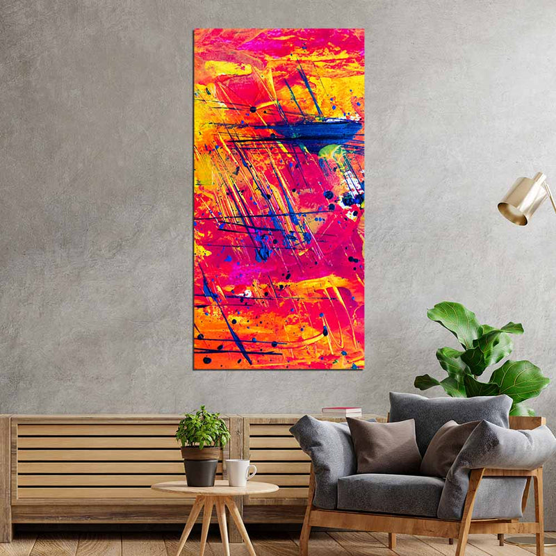 Abstract Print On Canvas Wall Painting