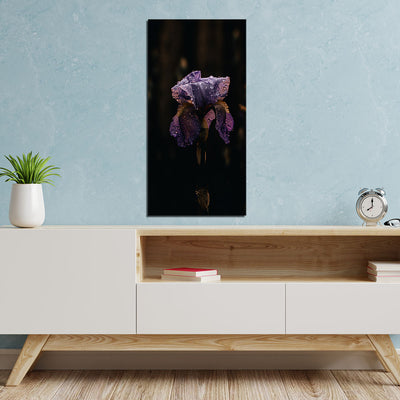 Irises Flower Print On Canvas Wall Painting