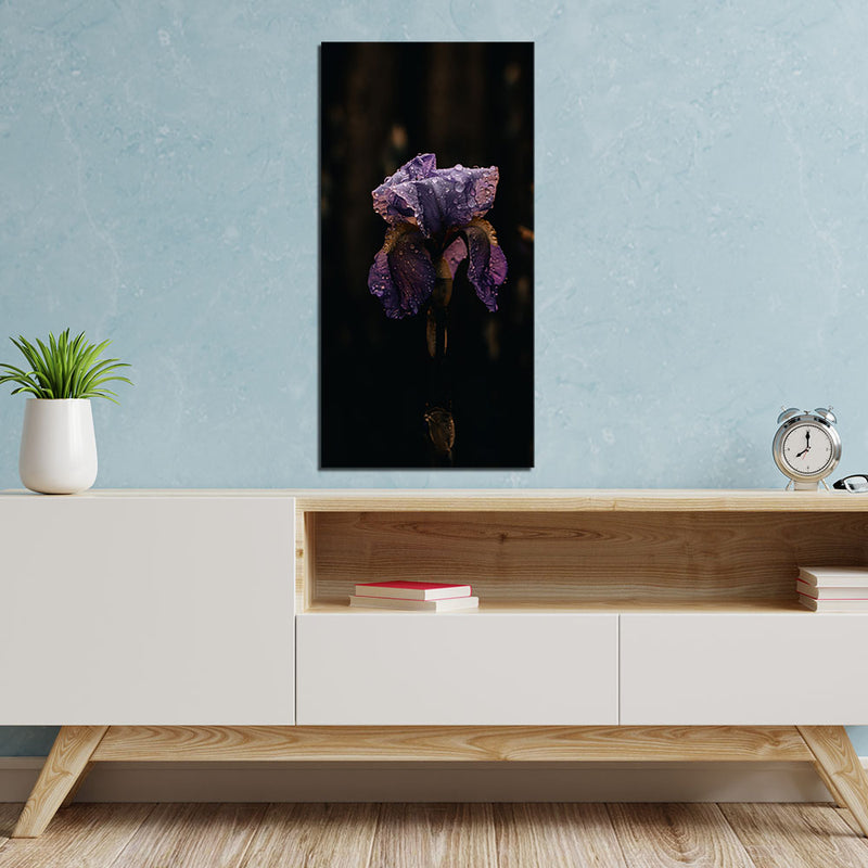 Irises Flower Print On Canvas Wall Painting