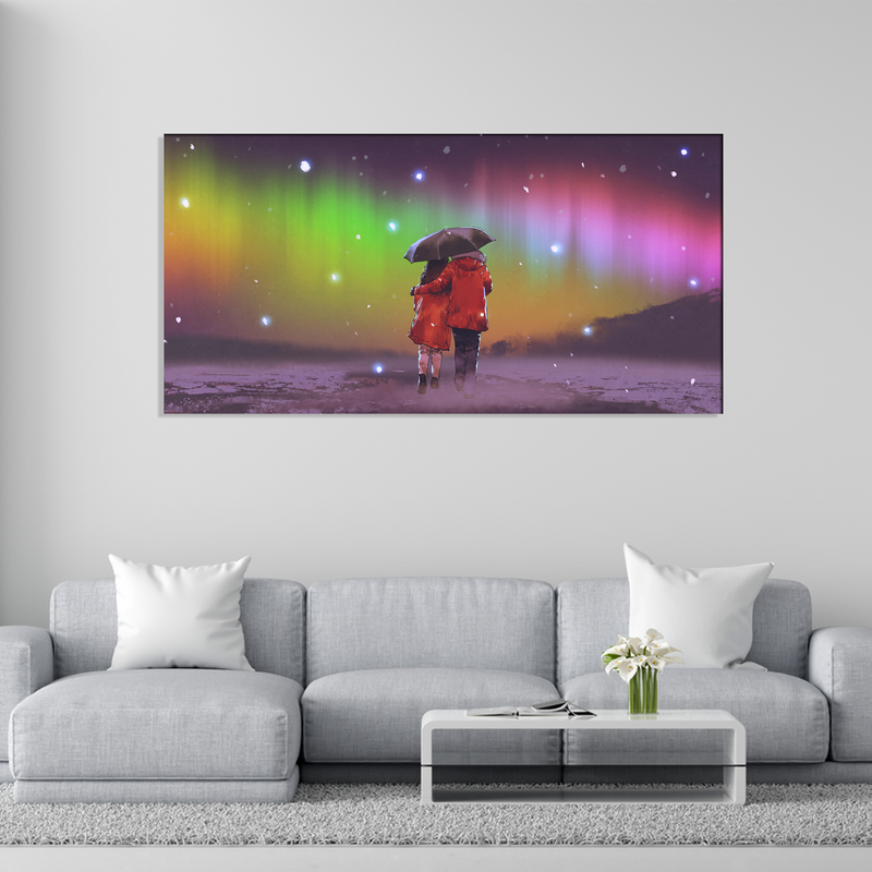 Couple Abstract Canvas Wall Painting