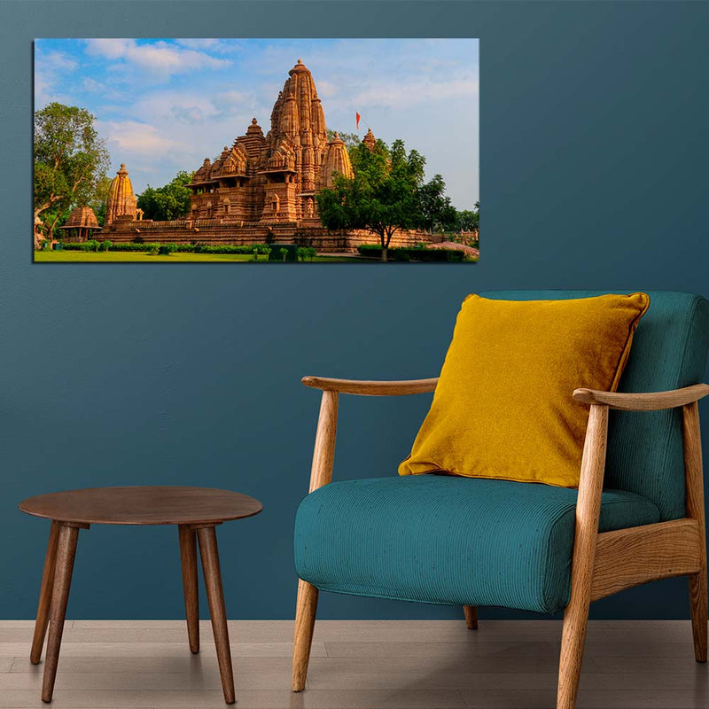 Lakshmana Temple, Khajuraho Print On Canvas Wall Painting