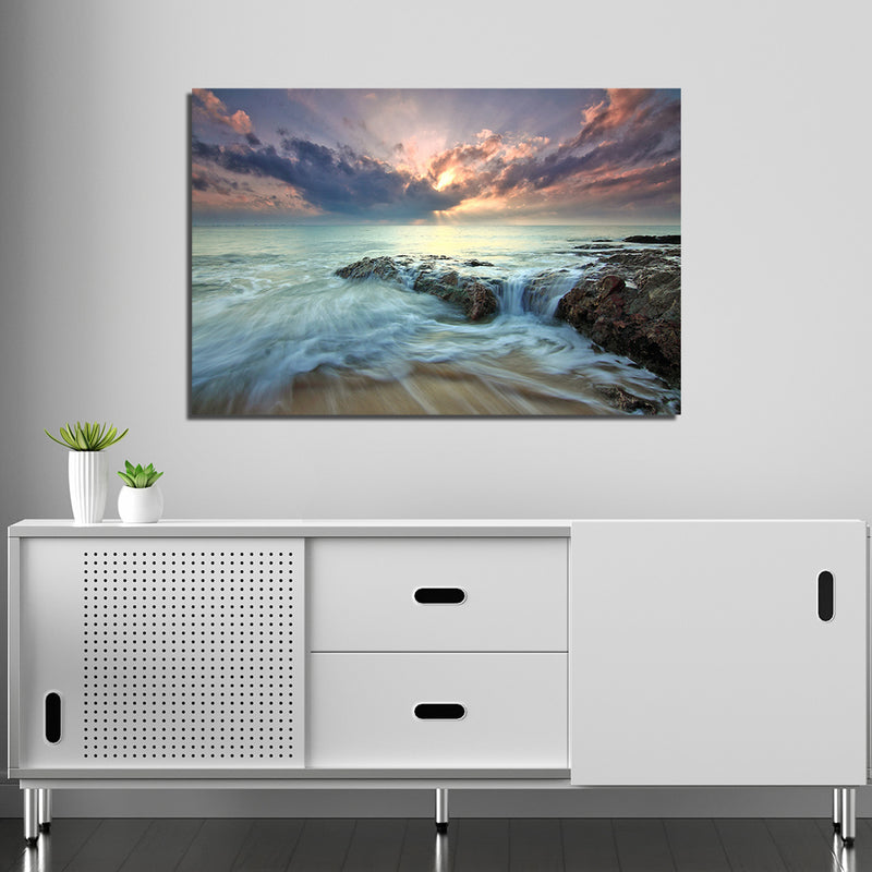 Beach View Canvas Wall Painting