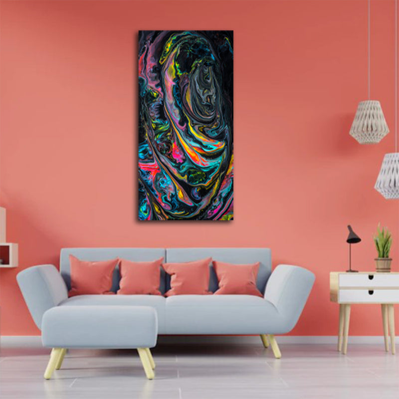 Multi-color Fluid Abstract Canvas Wall Painting
