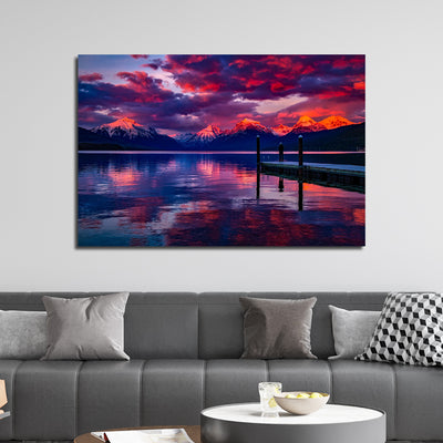 Beautiful View Print On Canvas Wall Painting