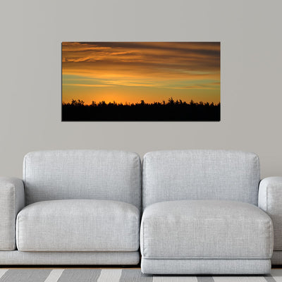 Dark Sunset Scenery Canvas Wall Painting