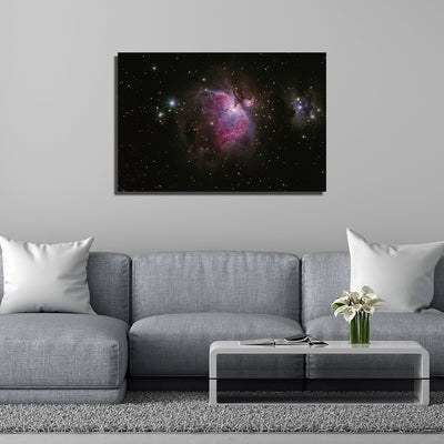 Galaxy Print On Canvas Wall Painting