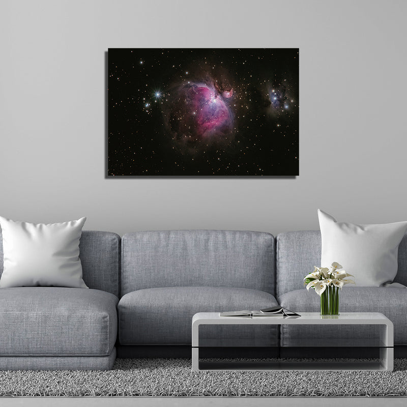 Galaxy Print On Canvas Wall Painting