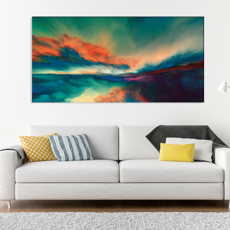 Abstract Multicolor Canvas Wall Painting