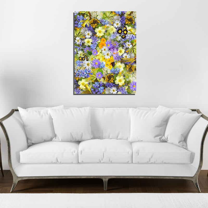 Abstract Flower Canvas Wall Painting