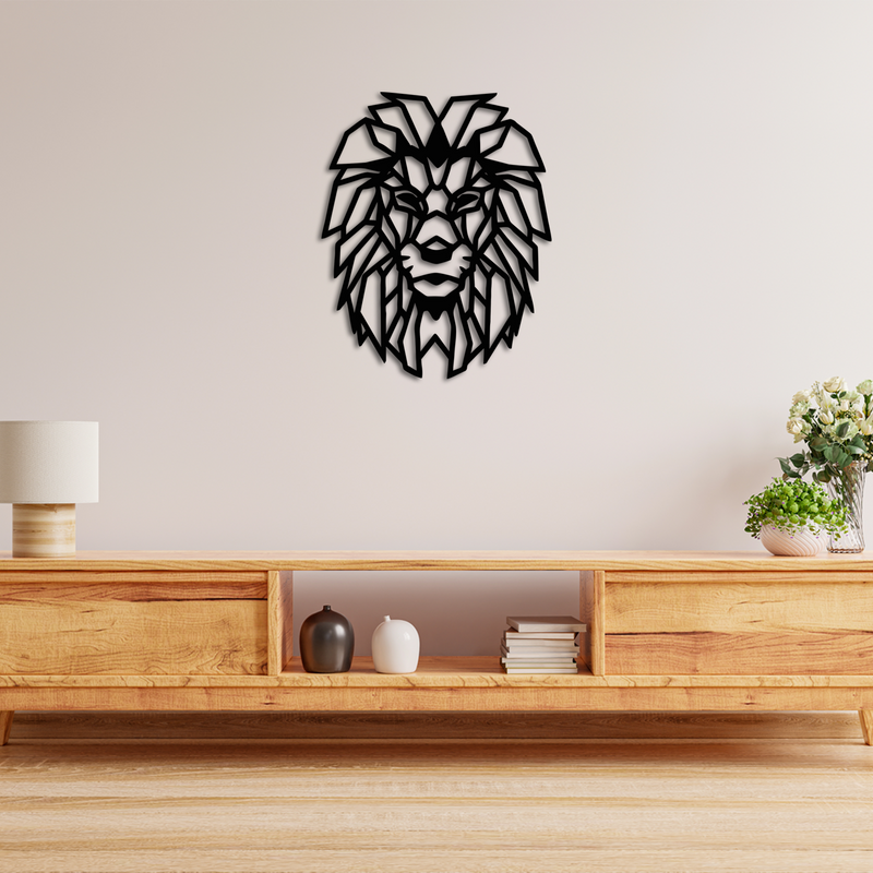 lion Wooden Wall Hanging, Wooden Wall Decoration